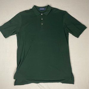 Vintage Polo Golf Ralph Lauren Cotton Solid Green Men's Size XL Made in USA